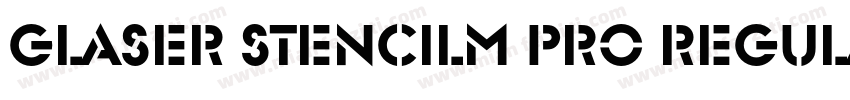 Glaser Stencilm Pro Regular字体转换